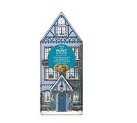 M&S Plant Kitchen Dark Chocolate, Cranberry and Orange Cookies in Decorative Winter House Tin, Vegan Holiday Treats, 200g