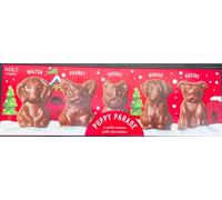 M&S Puppy Parade Chocolates 53g, 5 Solid Creamy Milk Chocolate Figures, Random Design, in a Premier Life Store Box
