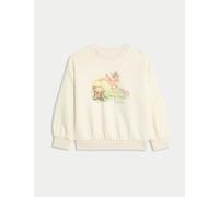 M&S Pure Cotton Bambi™ Sweatshirt (2-8 Yrs) Ecru Mix