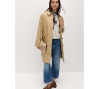 M&S Pure Cotton Car Coat Light Caramel