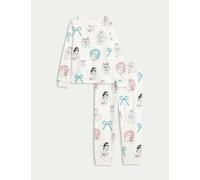 M&S Pure Cotton Disney Princess™ Pyjamas (2-8 Yrs) Cream Mix