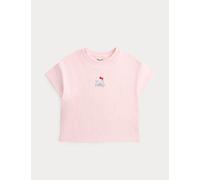 M&S Pure Cotton Hello Kitty™ T-Shirt (2-8 Yrs) Light Pink