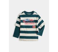 M&S Pure Cotton Hot Wheels™ Mock Sleeve Top (2-8 Yrs) Green Mix