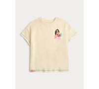 M&S Pure Cotton Moana™ T-Shirt (2-8 Yrs) Ivory