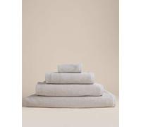 M&S Pure Cotton Rice Weave Bath Towel Dove