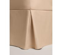 M&S Pure Egyptian Cotton Valance Sheet Biscuit