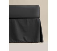 M&S Pure Egyptian Cotton Valance Sheet Black