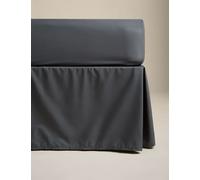 M&S Pure Egyptian Cotton Valance Sheet Charcoal