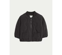 M&S Quilted Fashion Jacket (0 Mths-6 Yrs) Carbon