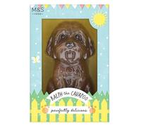M&S Ralph the Cavapoo Milk Chocolate Easter Egg, 155g, Dog-Shaped Novelty Design