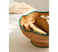 M&S Rattan Footed Bowl Natural