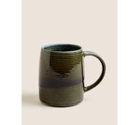 M&S Reactive Glaze Tankard Mug Green