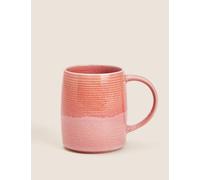 M&S Reactive Glaze Tankard Mug Pink