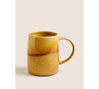 M&S Reactive Glaze Tankard Mug Yellow