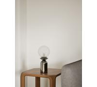 M&S Rechargeable Bubble Glass Globe Table Lamp Chrome