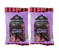 M&S Red & Black Gums 225g, 2 Pack, Raspberry and Blackcurrant Flavour Fruit Gums Sweets