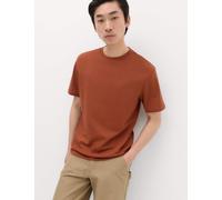 M&S Relaxed Fit Cotton Blend Ultimate Performance T-Shirt Henna