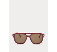 M&S Round Mask Sunglasses Red