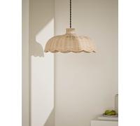 M&S Scallop Rattan Shade Natural