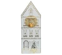 M&S Scottish Shortbread Biscuits 230g, Light Up House Tin with Mini All Butter House Shaped Biscuits, Random Colour (Silver/Gold)