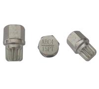 M&S Security Master Anti Theft Car Locking Wheel Nut Bolt Key Replacement for VW Volkswagen ABC 4/15 15 for Caddy Golf Jetta Passat Polo Tiguan Touran TransporterSpline