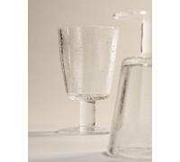 M&S Set of 2 Bubble Wine Glasses Clear