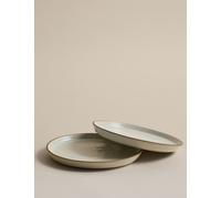 M&S Set of 2 Picky Bits Side Plates Natural