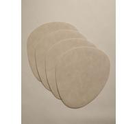 M&S Set of 4 Faux Leather Placemats Brown