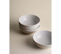 M&S Set of 4 Marlowe Cereal Bowls White