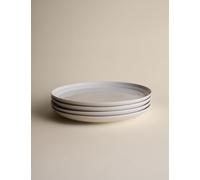 M&S Set of 4 Marlowe Dinner Plates White