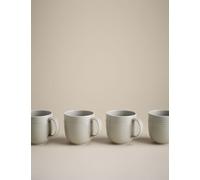 M&S Set of 4 Marlowe Mugs Light Grey