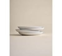 M&S Set Of 4 Marlowe Side Plates White