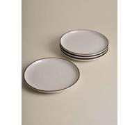 M&S Set of 4 Michigan Rim Side Plates Natural