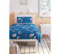 M&S Spider-Man™ Comic Cotton Blend Bedding Set Navy Mix