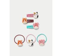 M&S Squishmallows™ Clip and Hairband Pack Multi