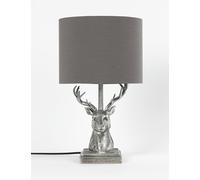 M&S Stag Table Lamp Silver