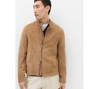 M&S Suede Cafe Racer Jacket Sand