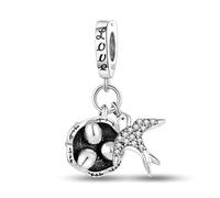 M&S Swallows Bird Nest Charm Love Family Charm Bead Pendant, 925 Sterling Silver Dangle Charm, Compatible With Pandora & European Bracelet …
