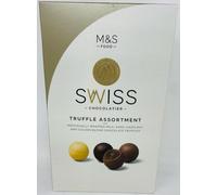 M&S Swiss Chocolate Truffle Assortment 665G Milk, Dark, Hazelnut and Golden Blond Chocolate Truffles