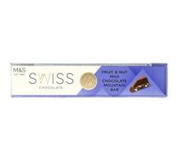 M&S Swiss Fruit & Nut Milk Chocolate Mountain Bar, 100g- Pack of 2X