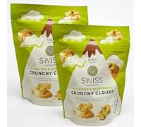 M&S Swiss Pistachio & Shortbread Crunchy Cloud 140g (Pack of 2) Luxury Swiss Chocolate Bites with Cornflakes Snack Sweet & Buttery Treat