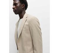 M&S Tailored Fit Herringbone Stretch Blazer Neutral