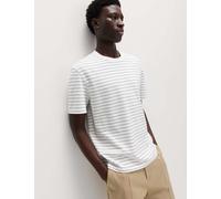 M&S The Ultimate Cotton Rich Breton T-Shirt Ivory Mix