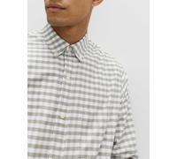 M&S The Ultimate Regular Fit Pure Cotton Oxford Shirt Green Mix