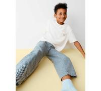 M&S Waffle Breakfast Crew Slogan Pyjama Top (6-16 Yrs) Multi