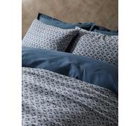 M&S X Fired Earth Kanbina Dobby Jacquard Pure Cotton Bedding Set Under The Waves