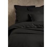 M&S X Fired Earth Washed Cotton Duvet Cover Charcoal