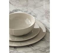 M&S X Kelly Hoppen 12 Piece Textured Dinner Set Taupe