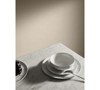 M&S X Kelly Hoppen 12 Piece Textured Dinner Set - White, White,Taupe,Black