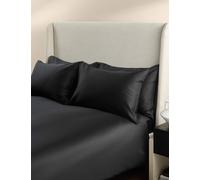 M&S X Kelly Hoppen 500 Thread Count Pure Cotton Sateen Bedding Set Black